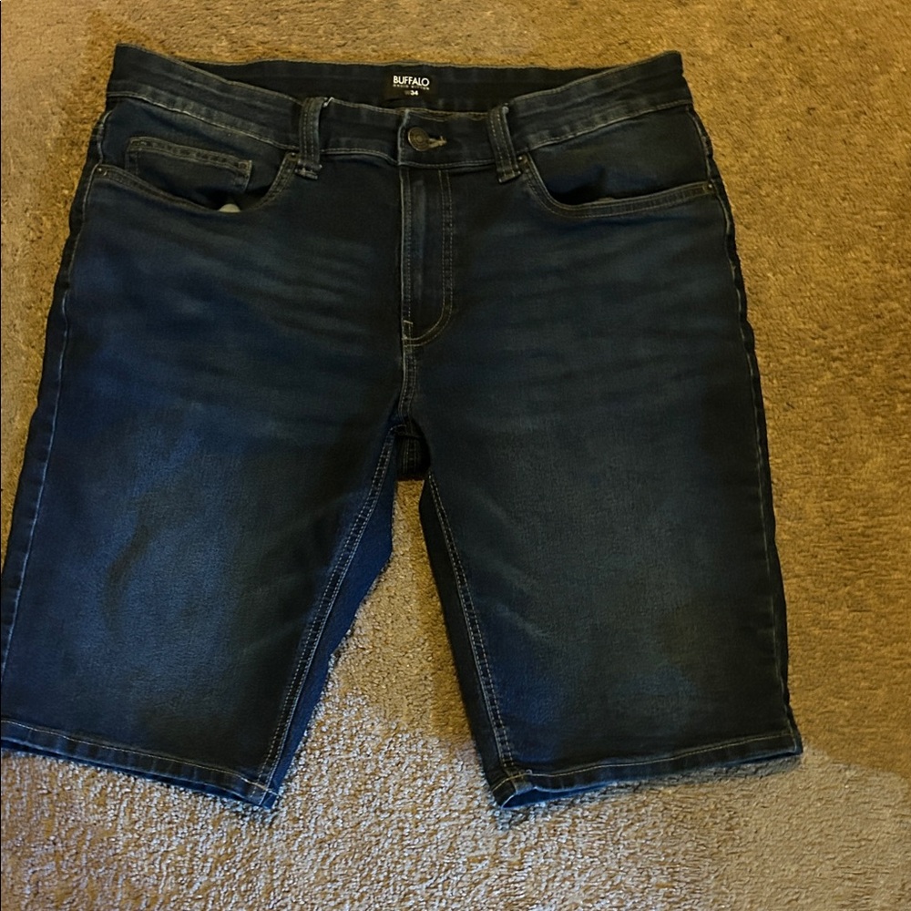 Buffalo David Bitton Men's Dark Blue Jean Shorts